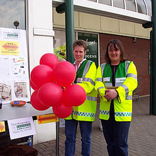 First Responder Fundraising at Budgens 2002